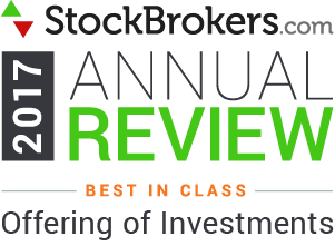 Interactive Brokers reviews : 2017 Stockbrokers.com Awards - Best in Class - Offre d'investissements