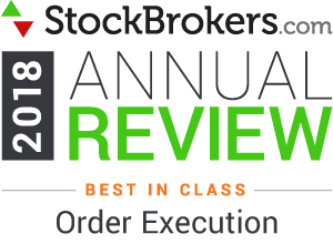 Reseñas de Interactive Brokers: obtuvo una calificación de mejor en su clase por ejecución de órdenes en los premios Stockbrokers.com en 2018