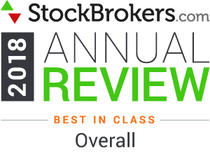 Valutazioni Interactive Brokers: riconoscimenti Stockbrokers.com 2018 - riconoscimento di migliore offerta complessiva ("Best in Class Overall") per il 2018