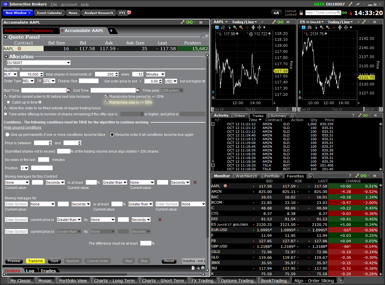 Algo - Order Slicing