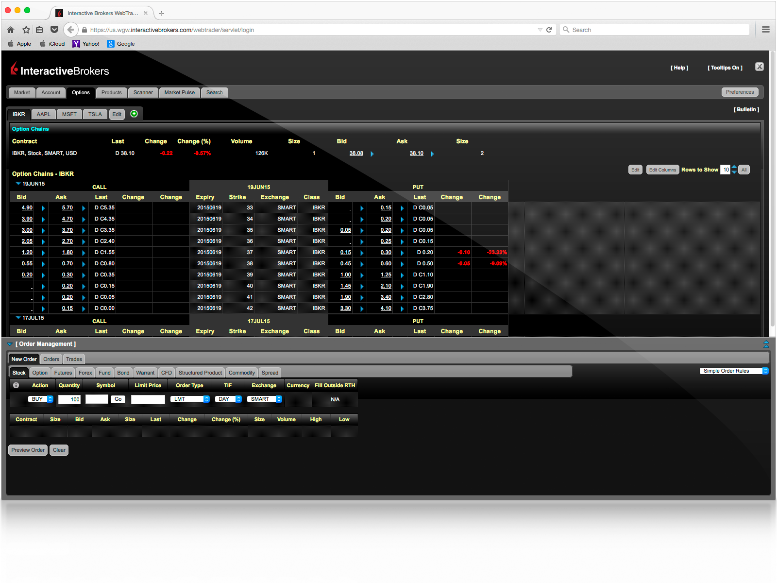 interactive brokers options exercise fee