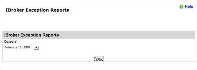 Broker Exception Report