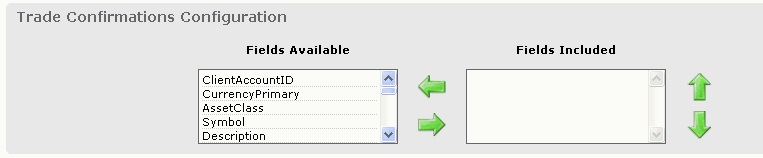 Confirmation Flex Configuration