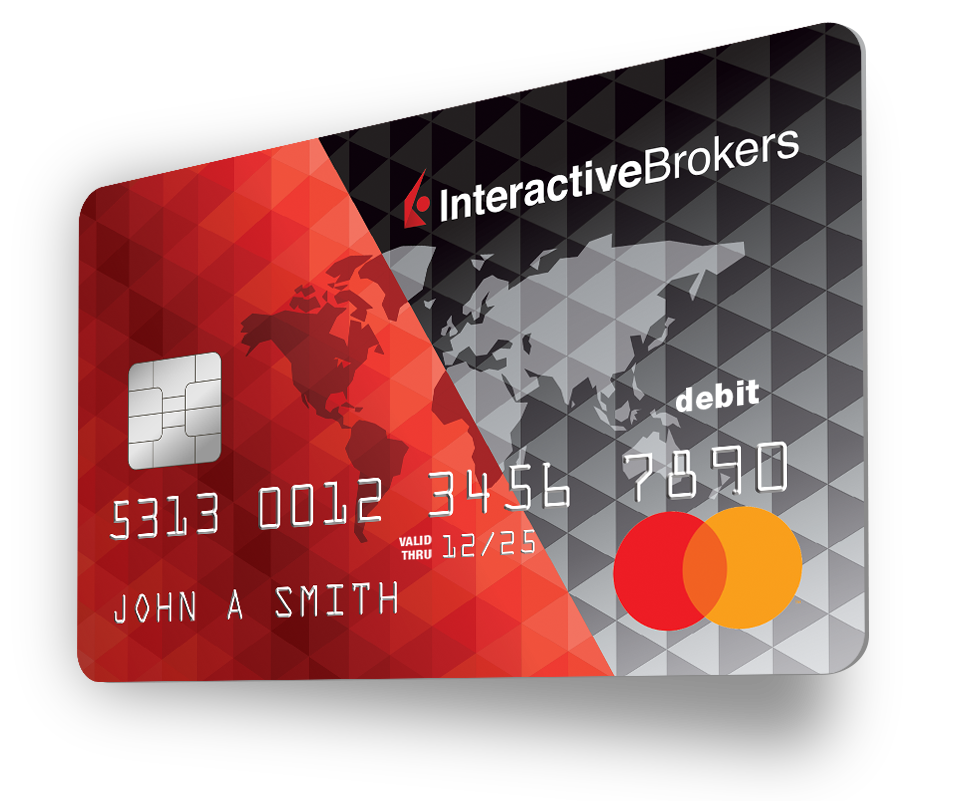 Carte de débit Interactive Brokers Mastercard sans frais sur les transactions étrangères